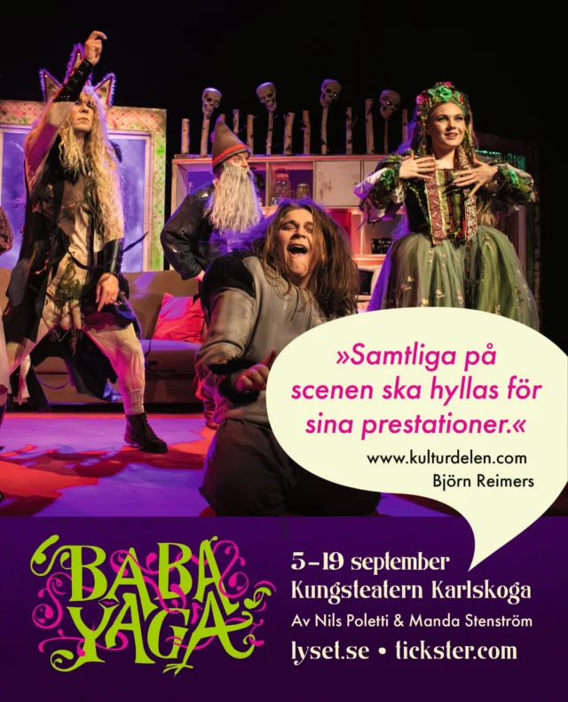 .
😈 3 DAGAR KVAR TILL NYPREMIÄR 😈

Bubblet förbereds, katten klappas, kaffet puttrar, akvariet är grumligt samtidigt som skogsvarelser och annat oknytt tar sikte mot Kungsteatern.

Baba har plockat fram sin terapisoffa igen - vem törs sätta sig?

👉 lyset.se

😈 Rekommenderas från 13 år

#babayaga #teaterföreningenlyset #kungsteatern #karlskoga