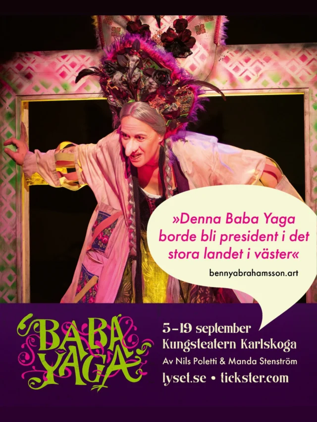 .
😈 ÅTERBUDSBILJETTER IKVÄLL 17/9 😈

‼️ Absolut sista chansen! Återbud av 8 st biljetter till kvällens föreställning, först till kvarn! (Perioden är i övrigt slutsåld)

👉 lyset.se

….pst, det går alltid att chansa och komma på dörren ikväll och på lördag, ibland får vi sena återbud.

….pst 2, vi säljer olika drycker innan i foajén, och efter i cafét. Boka gärna en charkbricka via info@lyset.se

#babayaga #teaterföreningenlyset #kungsteatern #karlskoga